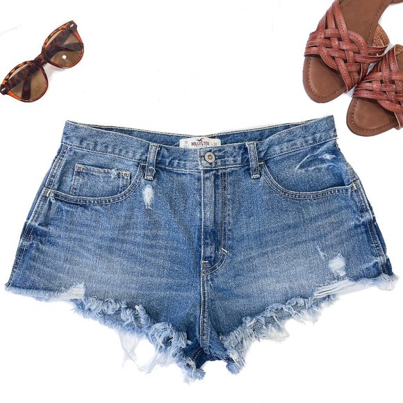 Hollister Pants - Hollister | High Rise Cutoff Jean Shorts | 11 / 30